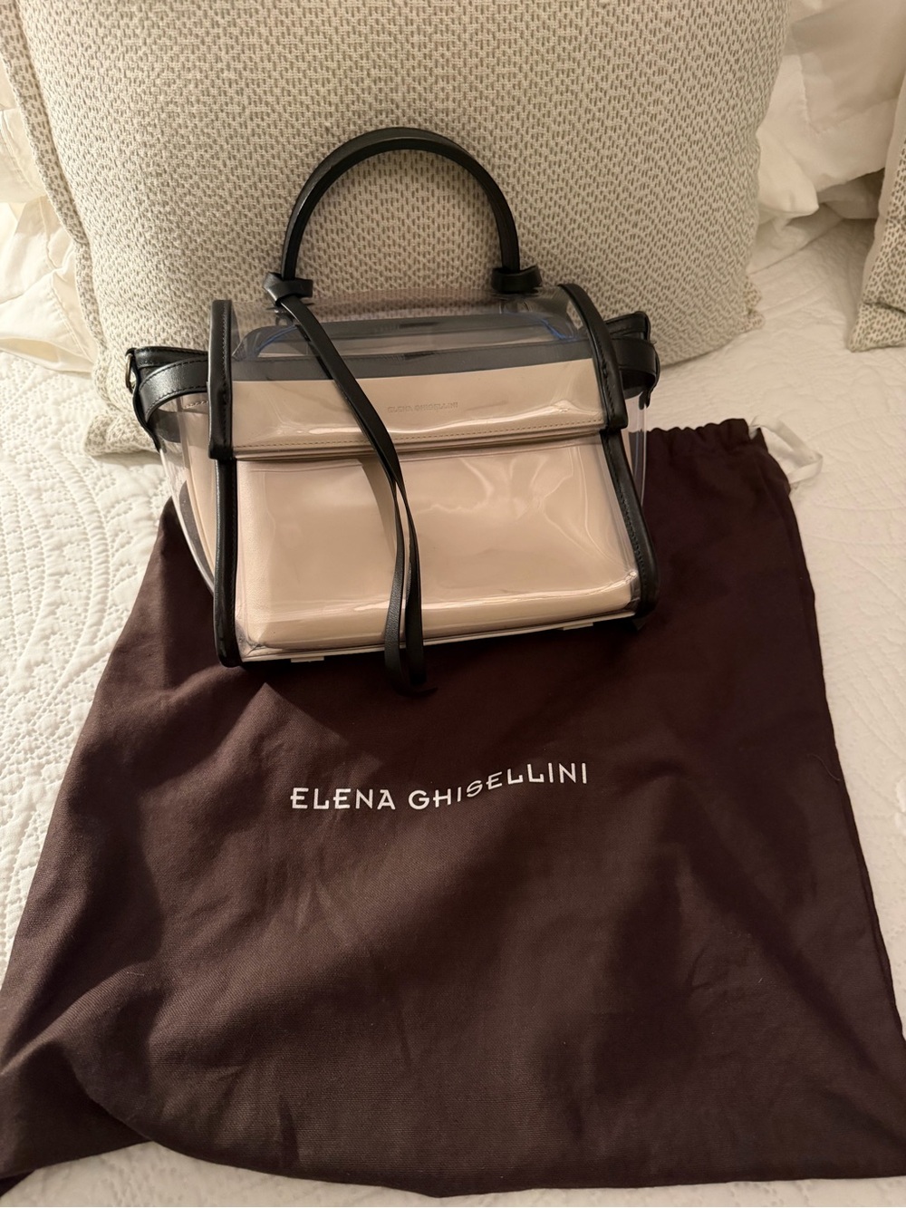Elena Ghisellini PVC Top Handle Bag